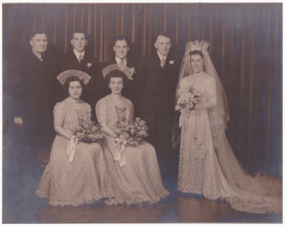 1941-08 Marriage of George Kimpton and Winifred Millard
The wedding of Lois's mother and father at St Peter's Anglican Church in Eastern Hill on 16th August 1941
