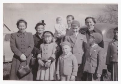1954 Lois dressed up for a major occasion - was it a funeral or a wedding?
