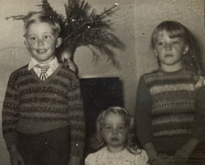 1954 - Lois with her brother Neil and sister Bev - as Bev was born in 1951, I'm guessing this was 1954

