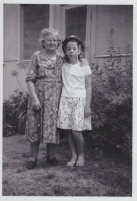 1963 - Bev and her grandmother Maud
