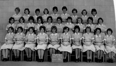 1962 Fawkner High School Form 4C - Lois front left
