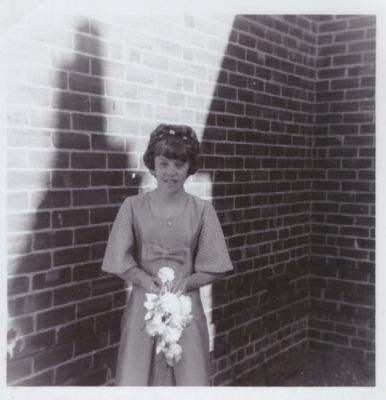 1965 - ish Lois as a bridesmaid, at a guess
