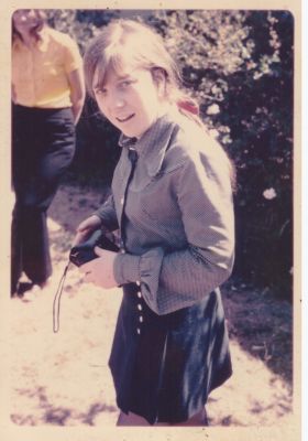 1975 Lois 
A lovely informal shot of Lois, taken at the same time as the other two 1975 photos in this album.
