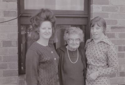 1975 Lois with her grandmother Maud and cousin Maureen
