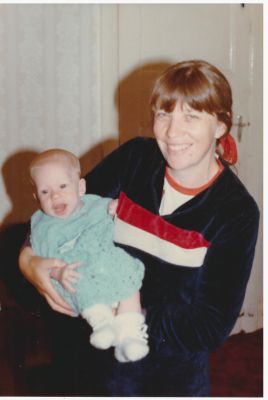 1984 Lois with Paul
Paul was born in October 1983. This shot is taken early in 1984. Gosh, so little!

