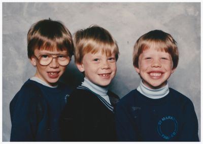 1990 Schoolboys
David, Chris and Paul all at St Mark's Primary School together in 1990.
