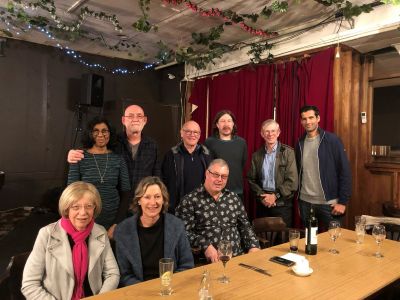 2019-06-16 Final Farewell for Mike and Veronica Clarke
It was a case of the old St Linus crowd getting together one last time before Mike and Veronica Clarke relocated to Ireland. Others in the photo include David Clarke, Ron Cruickshank, Steve Avent, Kay Bridgeman, us and our son Matt.
