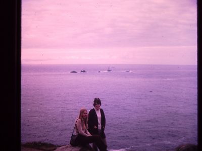 1973 Kath Janicker at Lands End (Lois is taking the photo!)
