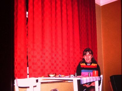 1973 Lois in her flat in London
