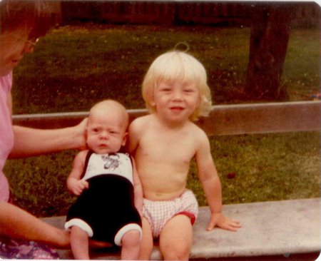 1982 - Chris with his older brother David