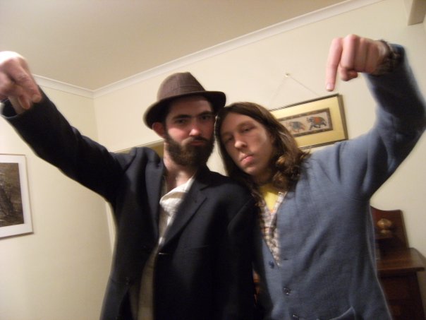 Matt with his mate Loc from Oh Deanna band