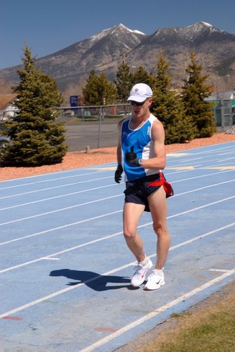 Chris training in Arizona
