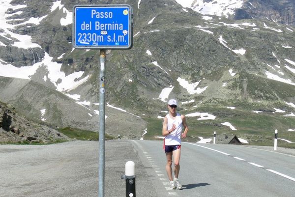 Chris in St Moritz - altitude training
