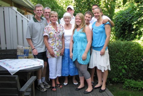 In Stockhold with the extended family