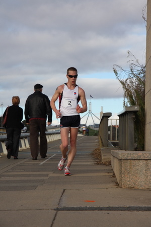June 2011 - Chris walking in Canberra