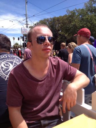 Dave at St Kilda Festival, February 2013