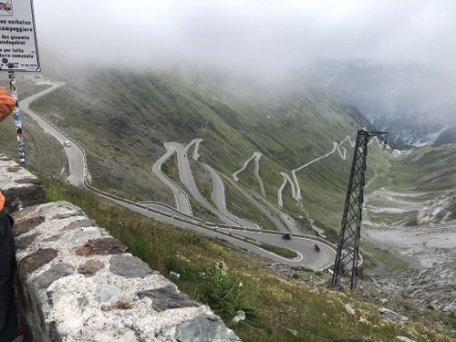 2023-08 Stelvio Pass switchbacks