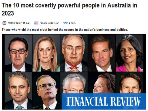 2023-09 10 Most Covertly Powerful People in Australia 2023
