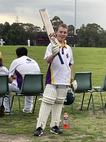 2023-11-01 Ollie made 50 not out U12 Cricket