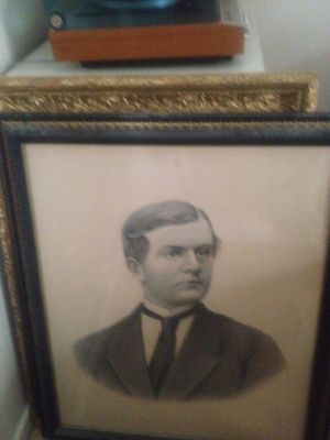 1887 E. Eriksson was a tutor at Ulriksdal Slott
This photo (of a framed print) is from Hakan Eriksson. He thinks this is almost certainly E. Eriksson who was a tutor at Ulriksdal Slott (castle). This was told to him by his father Bengt. His son Erik Eriksson was the father of Karin, Anna Maria, Margaret, Erik Gustav and Erik Gunnar.

