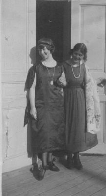 1920 approx Anna Maria and Margaret Eriksson
Anna Maria and Margaret were two of the five children born to Erik and Maria Eriksson
